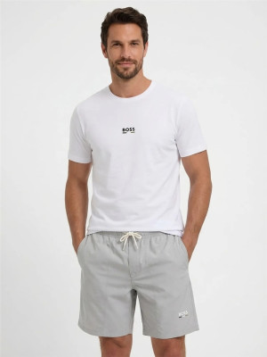 Boss Slim Fit  Logo T-Shirt - White