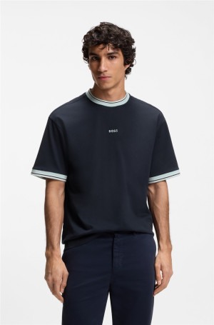 Boss Te Blocks T-Shirt - Navy