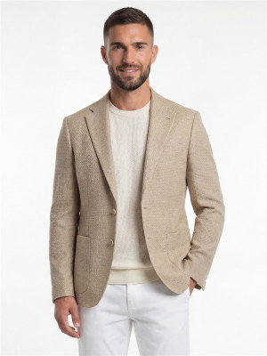 Herbie Frogg Structured Blazer - Stone
