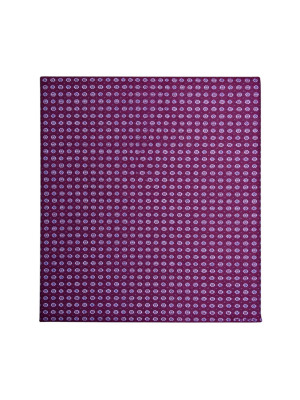Marco Capelli Geo Silk Woven Pocket Square - Red