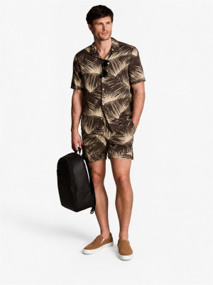 Calvin Klein Resort Print Shirt - Brown