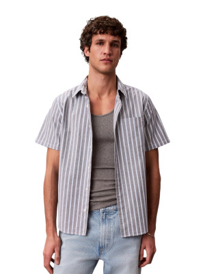 Calvin Klein Jeans Stripe Oxford Classic Shirt - Blue