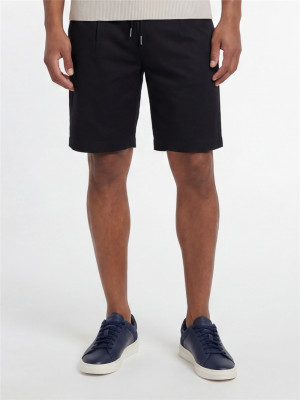 Bugatti Cool Linen Drawstring Short - Navy