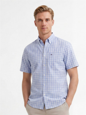 Tommy Hilfiger Lightweight Oxford Multi Gingham Shirt - Pink