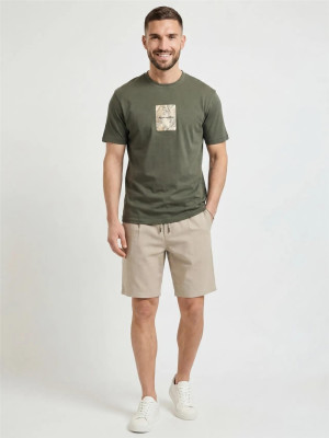 Bugatti Cotton Drawstring Short - Beige