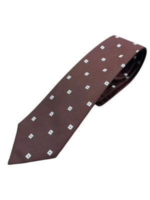 Marco Capelli 7.5cm Two Faced Geo Tie - Red