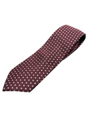 Marco Capelli 8cm Flower Dot Silk Tie - Red