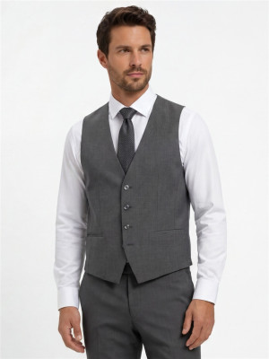 Boss Jasper Waistcoat - Grey