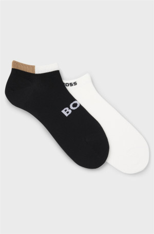 Boss 2 Pack Bamboo Sneaker Sock - Multi