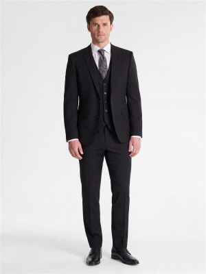 Marco Capelli Marco Capelli 3 Piece Slim Fit Suit - Black