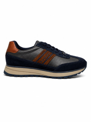 Bugatti Timon Leather Casual Shoe - Blue
