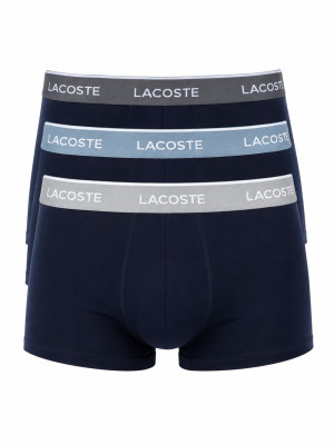 Lacoste 3 Pack Trunks - Black