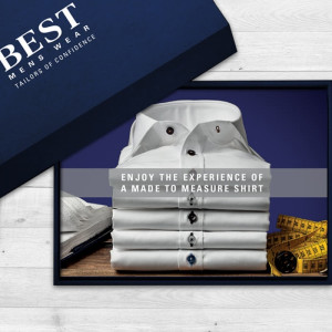 Best Menswear  A Made To Measure Shirt Gift Card - Blue