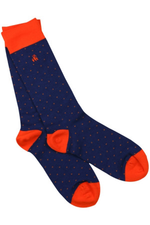 Swole Panda Dotted Orange Socks
