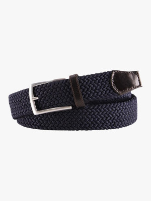 Profuomo Woven Belt - Navy