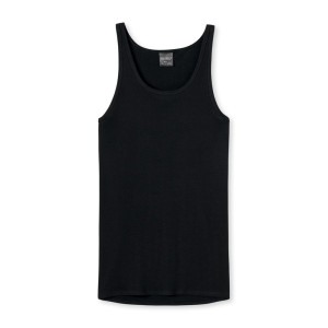 SCHIESSER Fine Ribbed Undershirt - Black