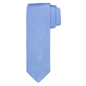 Profuomo Silk Woven Soft Rib Tie 8cm - Blue
