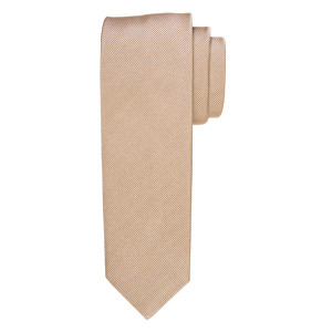 Profuomo Silk Woven Soft Rib Tie 8cm - Camel