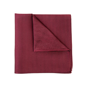 Profuomo Silk Pocket Square 33x33 - Burgundy