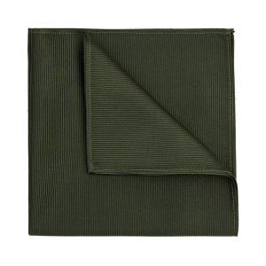 Profuomo Silk Pocket Square 33x33 - ARMY