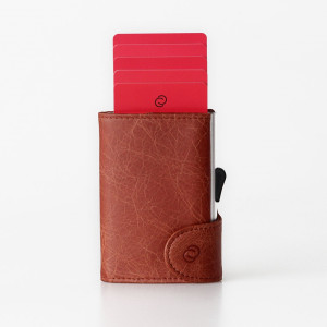 C SECURE Rfid Leather Wallet - Cognac