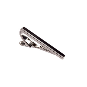 Profuomo Tie Clip Groove - Silver