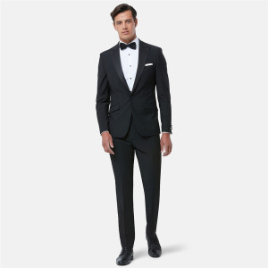 Herbie Frogg Peak Lapel Tuxedo - Black