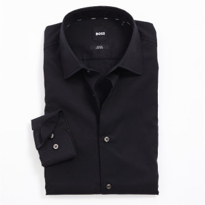 Boss H Hank Slim-Fit Shirt - Black