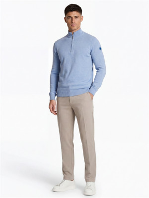 Leinster Club 1879 Leinster Quarter Zip Knit - Blue