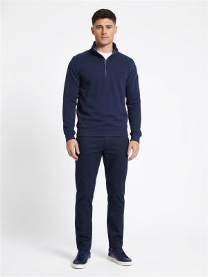 Leinster Club 1879 Leinster Half Zip Rib Sweatshirt - Navy