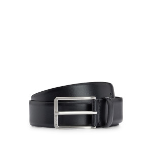 Boss Erman Leather Belt - Black