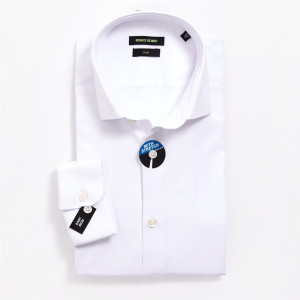 Remus Uomo Slim Fit Stretch Shirt - White