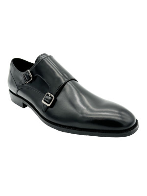 JOHN WHITE Monkton Black Formal Shoe - Black
