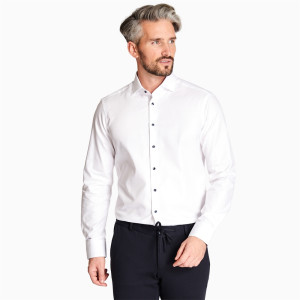 Marco Capelli Plain Twill Shirt - White