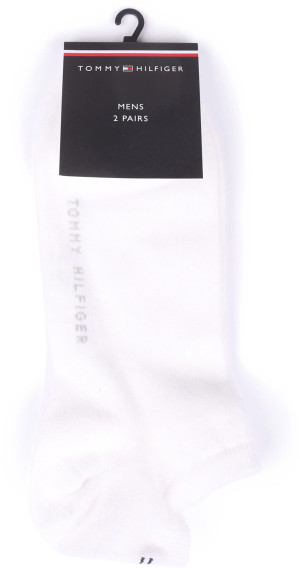 Tommy Hilfiger Two Pack Low Cut Sneaker Socks - White
