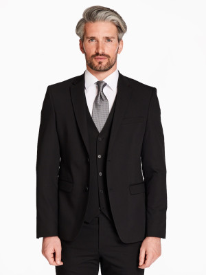 Marco Capelli Slim Fit Suit Jacket - Black