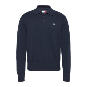 Tommy Jeans Essential Polo Sweater - Navy