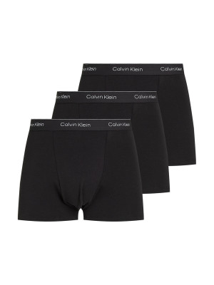 Calvin Klein 3 Pack Dart Trunk - Icon Cotton - black