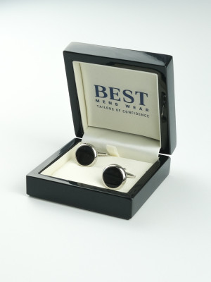 Marco Capelli Onyx Cufflink - Black