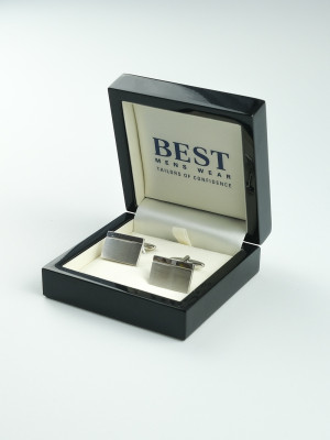 Marco Capelli Plain Cufflink - Silver