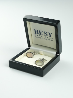 Marco Capelli Mother Of Pearl Cufflink - Silver