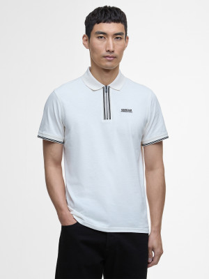 Barbour International Ollie Twin Tipped Placket Polo - White