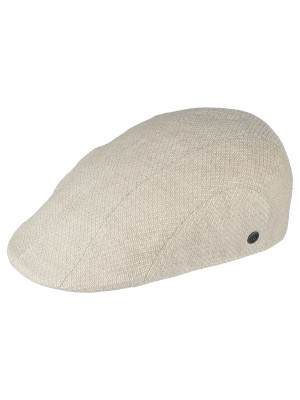 Bugatti Woven Structure Flat Cap - Stone