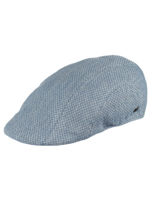 Bugatti Woven Structure Flat Cap - Blue