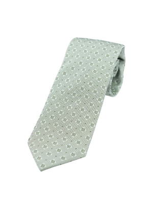 Marco Capelli Sartorial Geo 8cm Silk Tie - Green