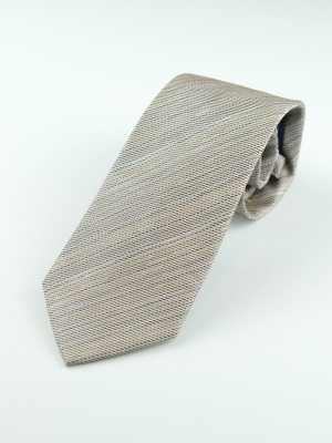 Marco Capelli Textured 8cm Silk Tie - Beige