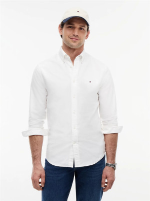 Tommy Hilfiger Solid Heritage Oxford Shirt - White