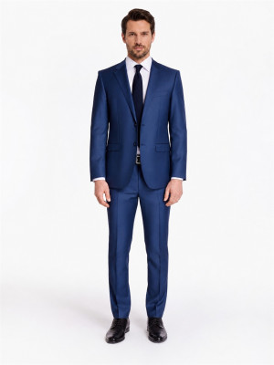 Marco Capelli Birdseye 2 Piece Suit  - Blue