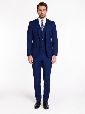 Marco Capelli Alberto Pindot Slim Fit 3 Piece Suit - Blue