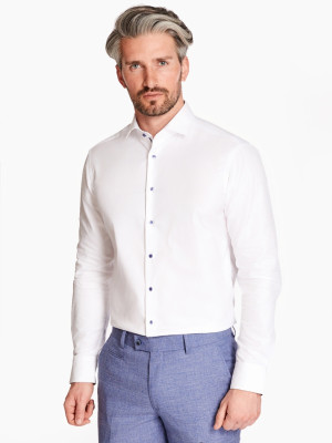 Marco Capelli Easy Care Fine Twill Shirt - White